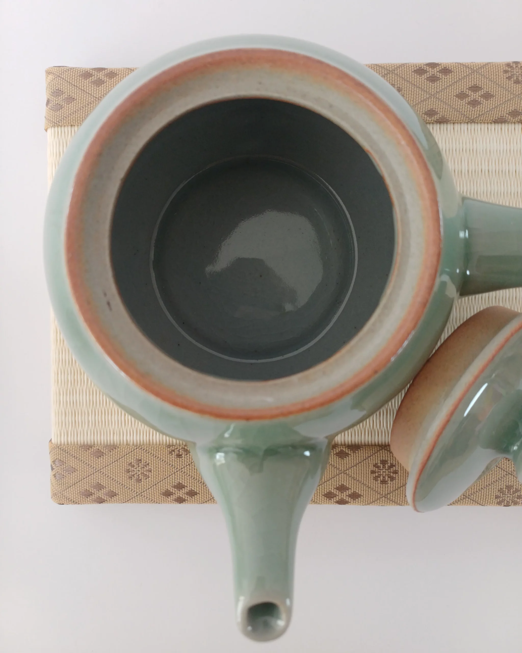 Théière Kyūsu et tasse yunomi - Céladon vert – Image 6