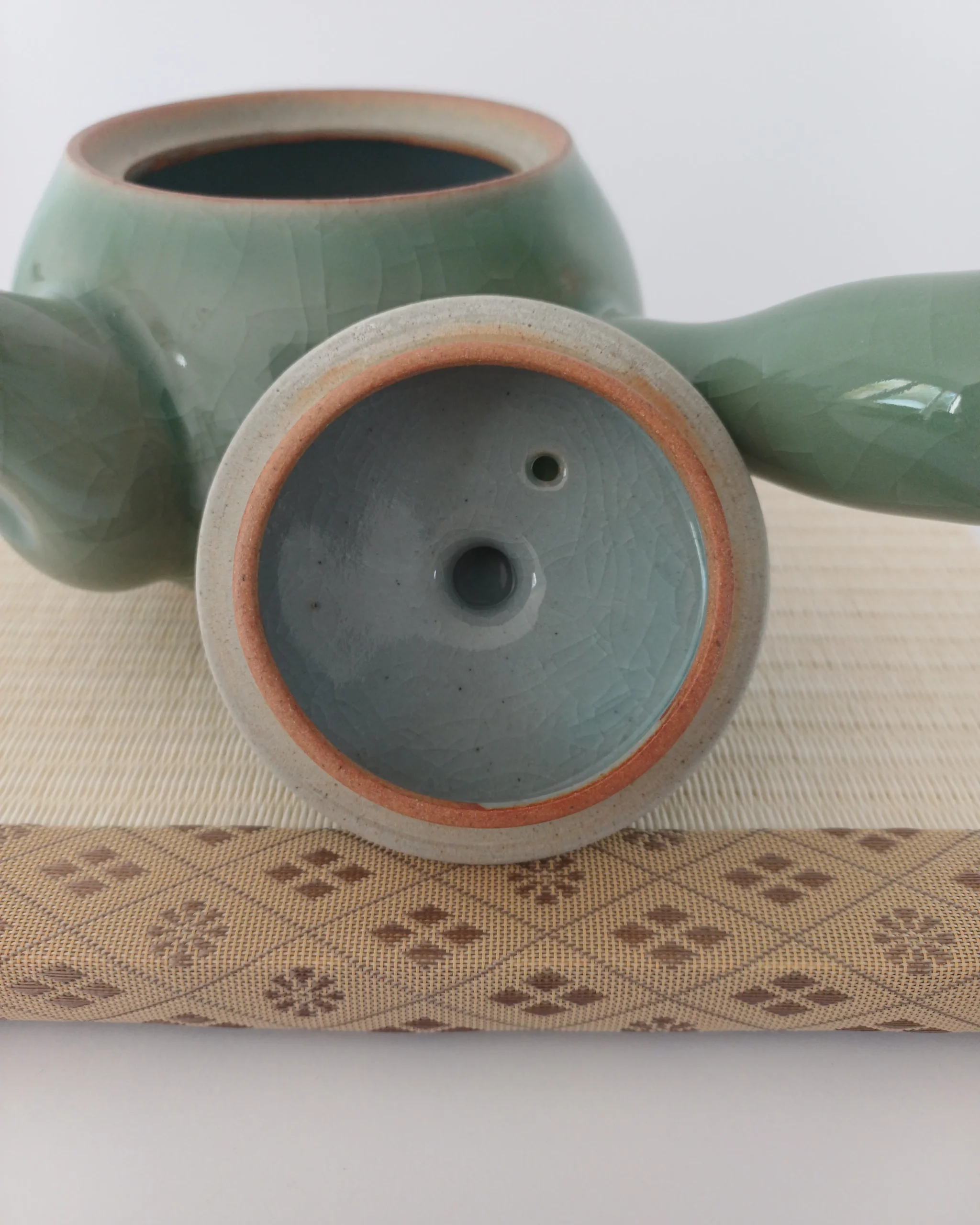 Théière Kyūsu et tasse yunomi - Céladon vert – Image 7