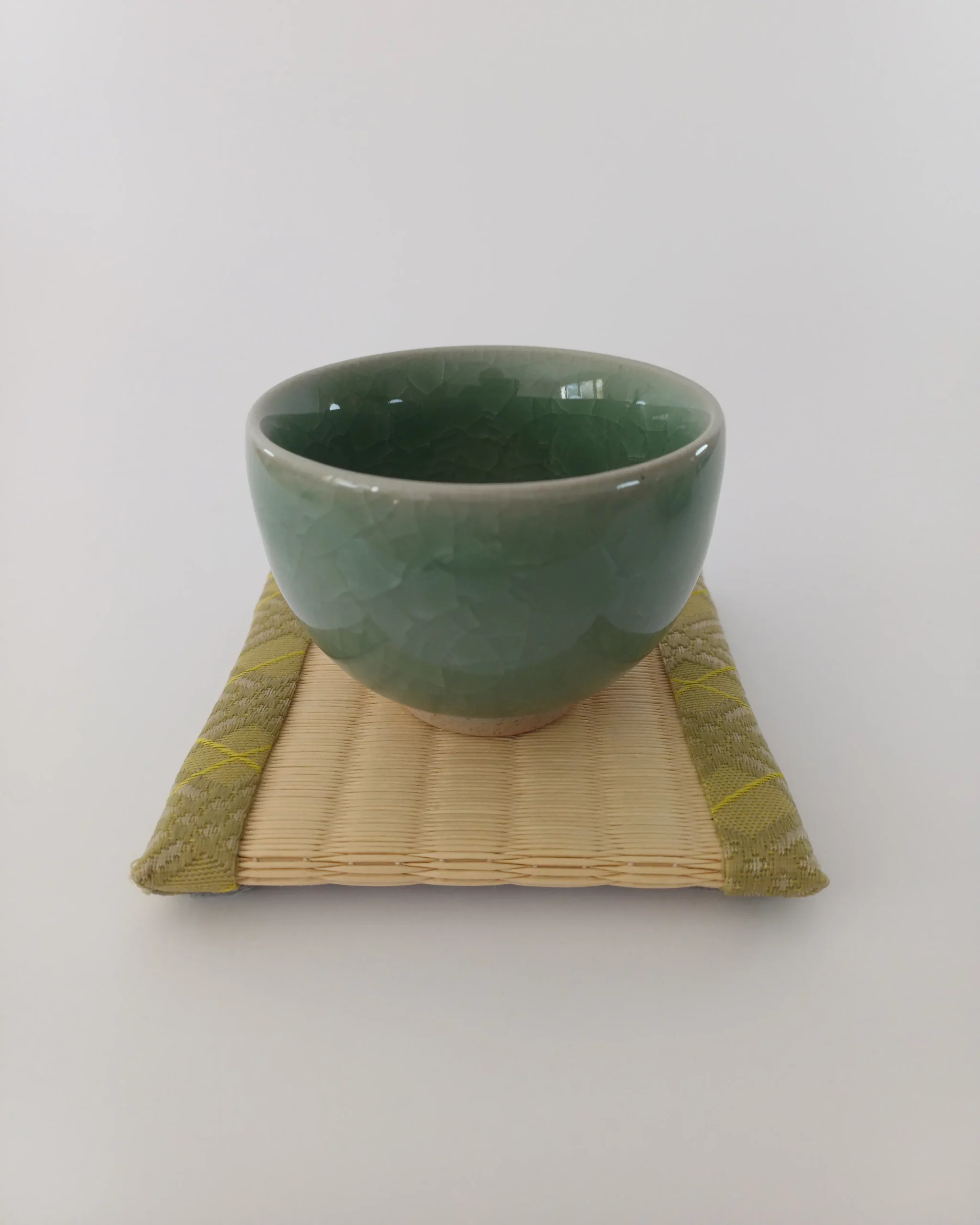 Théière Kyūsu et tasse yunomi - Céladon vert – Image 9