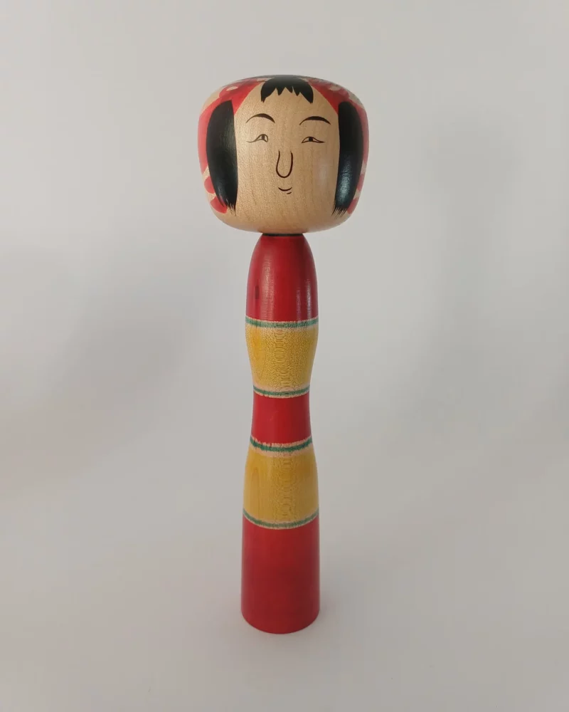 Kokeshi Tsuchiyu Sabako de Takahashi Tōru 高橋通 - 19cm